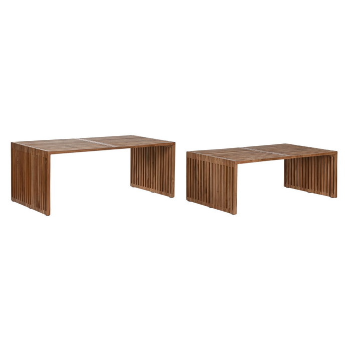 DKD Home Decor Mesa Centro Mediterraneo Natural 116 x 60 x 46 cm Set de 2 DKD Home Decor Mesa Centro Mediterraneo Natural 116 x 60 x 46 cm Set de 2