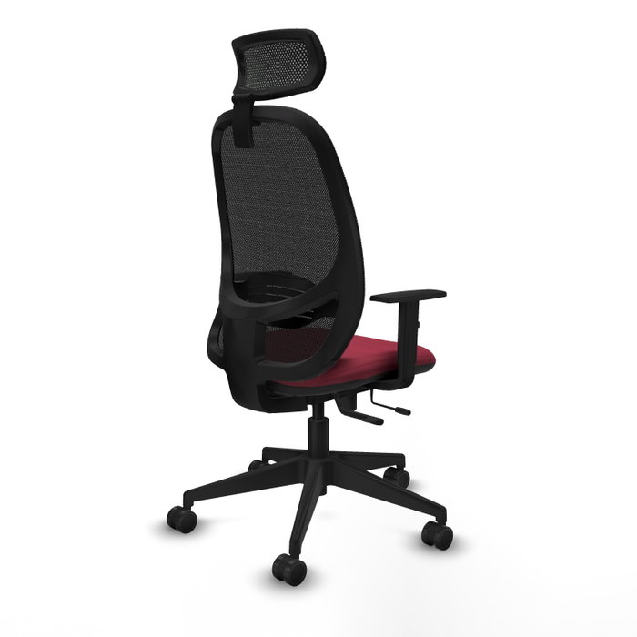 PIQUERAS Y CRESPO Silla de oficina Cilanco con mecanismo Sincro/Traslack, Granate y Negro PIQUERAS Y CRESPO Silla de oficina Cilanco con mecanismo Sincro/Traslack, Granate y Negro