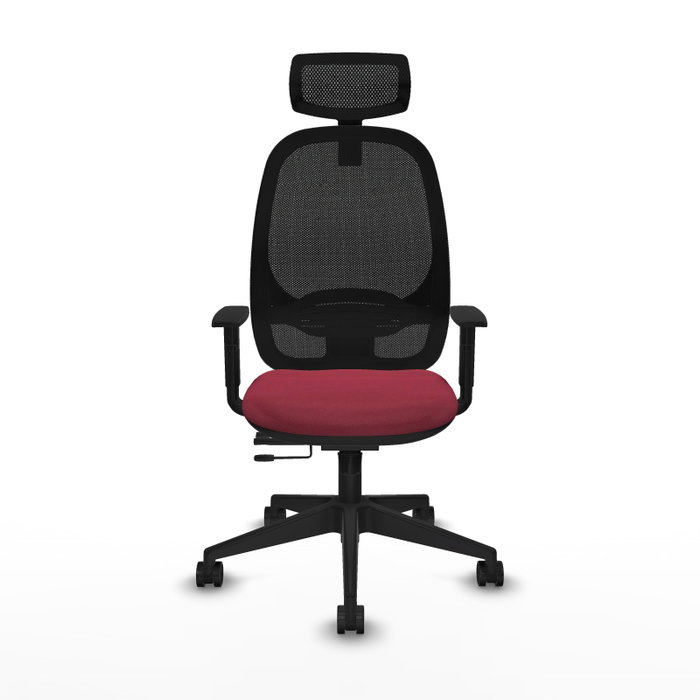 PIQUERAS Y CRESPO Silla de oficina Cilanco con mecanismo Sincro/Traslack, Granate y Negro PIQUERAS Y CRESPO Silla de oficina Cilanco con mecanismo Sincro/Traslack, Granate y Negro