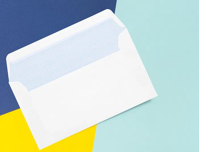 Liderpapel Sobre nº 2 Blanco Din Americano 110x220 mm con Tira de Silicona Paquete de 25 Unidades