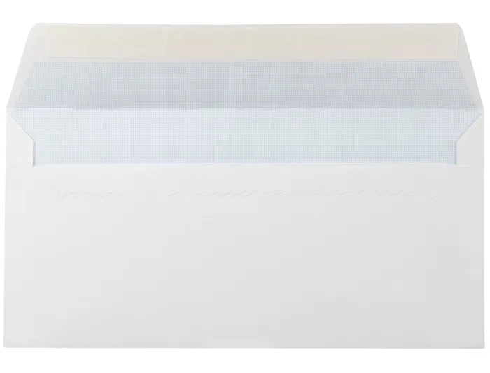 Liderpapel Sobre nº 2 Blanco Din Americano 110x220 mm con Tira de Silicona Paquete de 25 Unidades