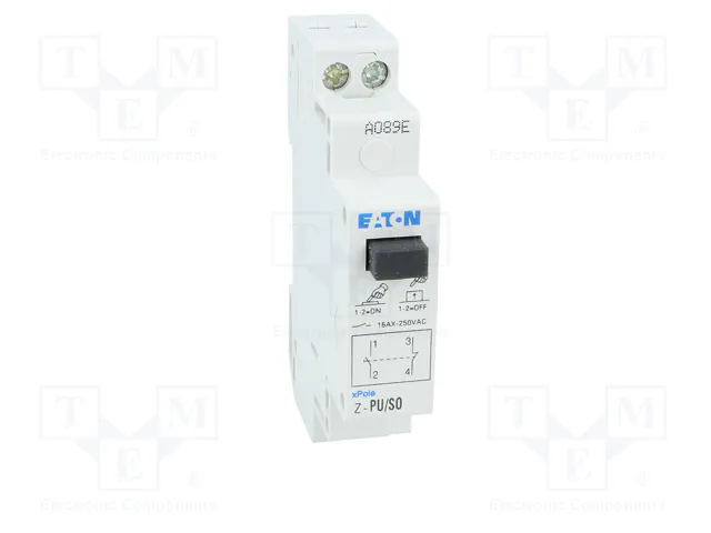 EATON ELECTRIC Interruptor de botón Z-PU Negro
