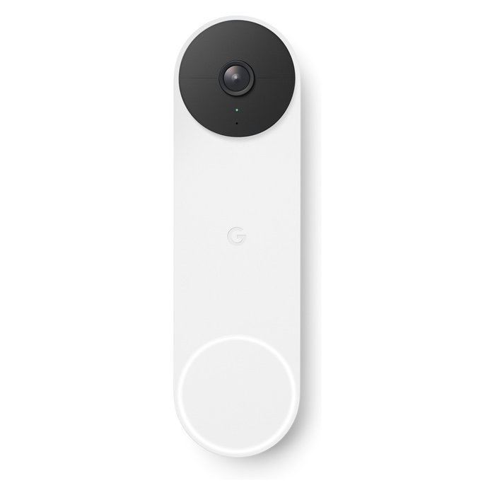 Google Nest Doorbell (Batería) - Timbre inteligente de video, WiFi, 145º, visión nocturna, 1.3 MP, 960x1200p, 30 fps, IP54, blanco, GA01318-FR Google Nest Doorbell (Batería) - Timbre inteligente de video, WiFi, 145º, visión nocturna, 1.3 MP, 960x1200p, 30 fps, IP54, blanco, GA01318-FR