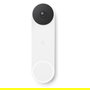 Google Nest Doorbell (Batería) - Timbre inteligente de video, WiFi, 145º, visión nocturna, 1.3 MP, 960x1200p, 30 fps, IP54, blanco, GA01318-FR