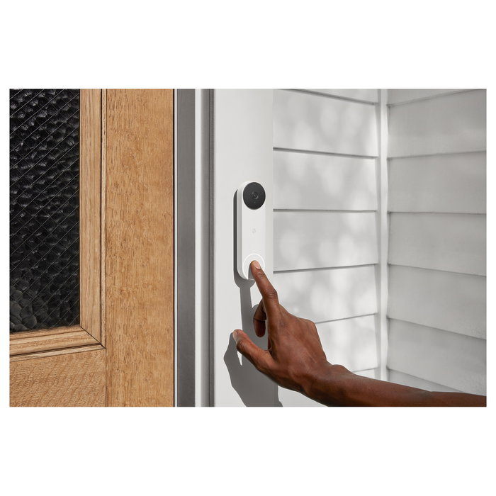 Google Nest Doorbell (Batería) - Timbre inteligente de video, WiFi, 145º, visión nocturna, 1.3 MP, 960x1200p, 30 fps, IP54, blanco, GA01318-FR Google Nest Doorbell (Batería) - Timbre inteligente de video, WiFi, 145º, visión nocturna, 1.3 MP, 960x1200p, 30 fps, IP54, blanco, GA01318-FR