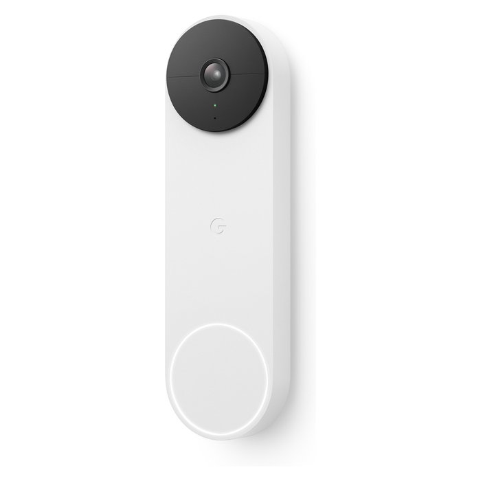 Google Nest Doorbell (Batería) - Timbre inteligente de video, WiFi, 145º, visión nocturna, 1.3 MP, 960x1200p, 30 fps, IP54, blanco, GA01318-FR Google Nest Doorbell (Batería) - Timbre inteligente de video, WiFi, 145º, visión nocturna, 1.3 MP, 960x1200p, 30 fps, IP54, blanco, GA01318-FR