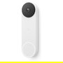 Google Nest Doorbell (Batería) - Timbre inteligente de video, WiFi, 145º, visión nocturna, 1.3 MP, 960x1200p, 30 fps, IP54, blanco, GA01318-FR