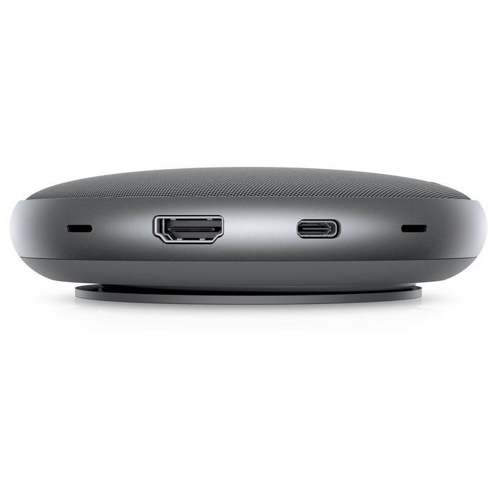 DELL MH3021P Altavoz con micrófono USB-C Plug & Play para adaptador móvil, con reducción de ruido, compatible Latitude/Precision, Plata