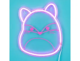 Wondee Lámpara Neón Squishmallow Fifi Zorra Rosa 22cm x 18cm x 2cm