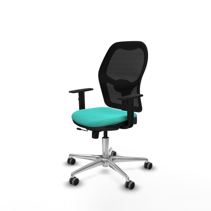 PIQUERAS Y CRESPO Silla de oficina Jorquera Turquesa y Negro