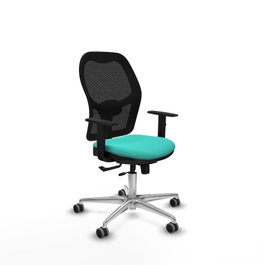 PIQUERAS Y CRESPO Silla de oficina Jorquera Turquesa y Negro