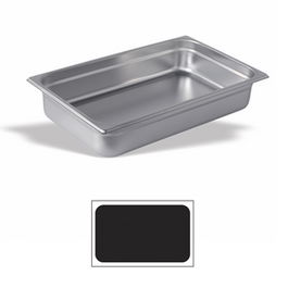 VOLLRATH PUJADAS Cubeta Gastronorm GN 1/1 de acero inoxidable 18/10, 53 cm (largo) x 32.5 cm (ancho) x 5.5 cm (alto), capacidad 7 litros