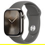 Apple Watch Series 10 GPS + Cellular 42mm Caja de Titanio Natural con Correa Deportiva Gris Piedra Talla M/L