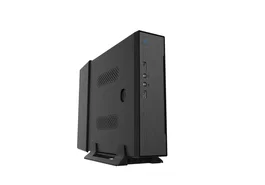 CoolBox IPC-2 Caja Mini Tower PC Mini-ITX Negro, con soporte VESA y fuente de 60 W, 1 bahía 2.5"