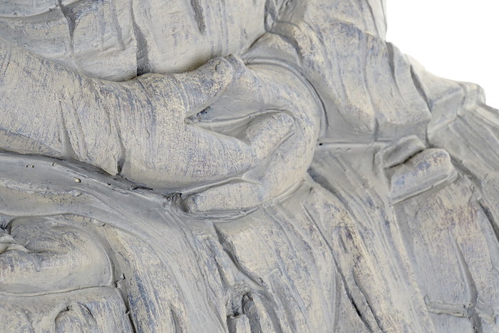 DKD Home Decor Figura de Buda Gris en Magnesia
