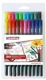 Rotulador Fibra Edding 1200 Estuche De 20