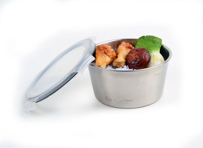 Santa Clara Fiambrera de Acero Inoxidable para Microondas y Horno, 1 Litro, 15.1 x 14.9 x 8.5 cm (12 Unidades)