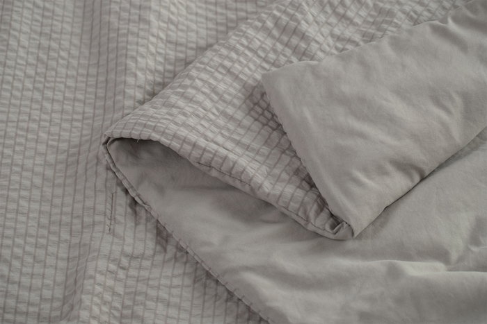 DKD Home Decor Colcha de Poliéster Gris Claro 230x260 cm