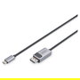 Digitus Cable USB-C a DisplayPort 1.4, 2m, 8K @30Hz / 4K @165Hz, Bidireccional, Plug and Play, Blindado, Negro