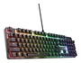 Trust GXT 871 Zora Teclado Mecánico Gaming USB con Retroiluminación LED RGB, Diseño QWERTY Español Completo (100%) - Negro