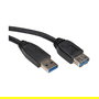 ROLINE 11.02.8978 Cable USB 3.2 Gen 1 (3.1 Gen 1) A-A Macho/Hembra Negro 1.8m