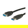 ROLINE 11.02.8978 Cable USB 3.2 Gen 1 (3.1 Gen 1) A-A Macho/Hembra Negro 1.8m