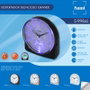 SAMI Despertador Sami mediano oval silencioso luz azul digital plata