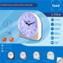 SAMI Despertador Sami mediano oval silencioso luz azul digital plata