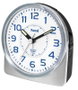 SAMI Despertador Sami mediano oval silencioso luz azul digital plata