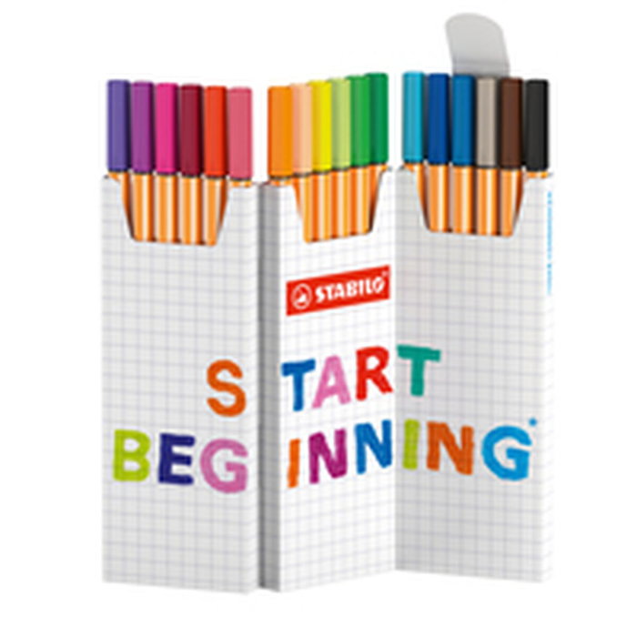 Stabilo Point 88 Estuche Zig-Zag 18 Unidades Colores Surtidos Stabilo Point 88 Estuche Zig-Zag 18 Unidades Colores Surtidos