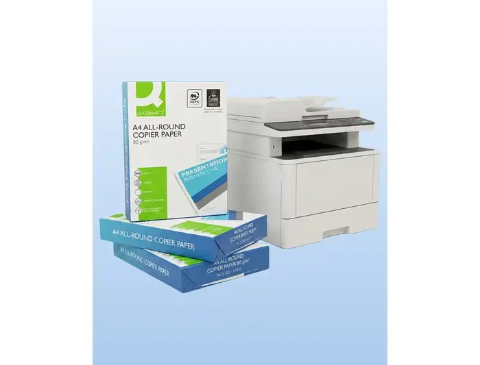 Q-connect Papel Fotocopia Multifunción Din A4 80 g/m² Blanco Paquete de 500 Hojas - Eco PEFC
