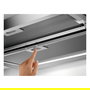 AEG DPE5660M Campana extractora semintegrada 60cm, 495 m³/h, 3 velocidades + intensiva, filtros extraíbles, eficiencia energética A, color gris