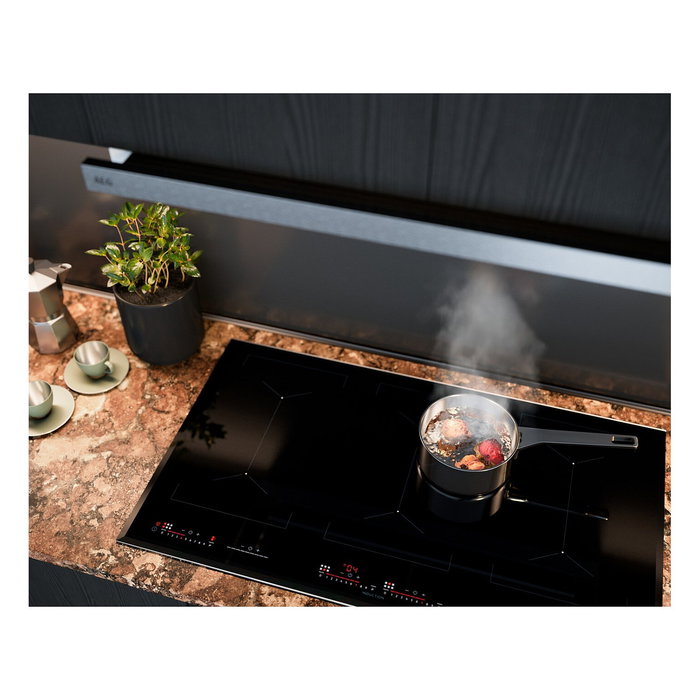 AEG DPE5660M Campana extractora semintegrada 60cm, 495 m³/h, 3 velocidades + intensiva, filtros extraíbles, eficiencia energética A, color gris