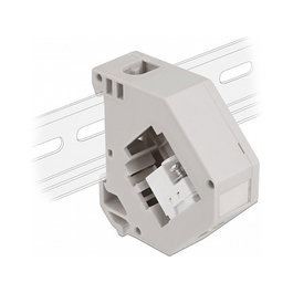 DeLOCK Adaptador de carril DIN con Keystone IEC hembra a bloque de terminales