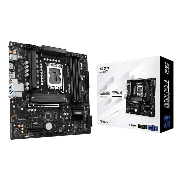 ASROCK B860M Pro-A (1851) (D) Placa Base Intel B860 Socket LGA 1851 DDR5-SDRAM micro ATX para PC