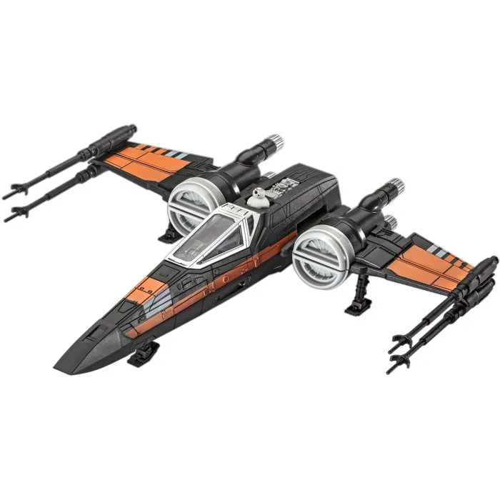 Revell AABIC65457 - Kit de construcción Star Wars Caza X-Wing de Poe con luces y sonidos, modelo para construir y jugar, para mayores de 6 años
