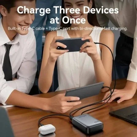 Vention Powerbank 20000mAh 45W FHGN0 Gris/Beige Incluye Cable USB Tipo-C