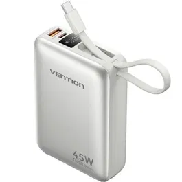 Vention Powerbank 20000mAh 45W FHGN0 Gris/Beige Incluye Cable USB Tipo-C