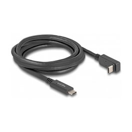 DeLOCK Cable USB Type-C a USB Type-C de 2 m, Angular, 4K, PD 60 W