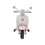 Tachan Vespa GTS 12V Blanca Licencia Oficial Moto Eléctrica Infantil con Baterías Recargables, Faros LED, USB y MP3 para Niños +3 Años