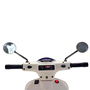 Tachan Vespa GTS 12V Blanca Licencia Oficial Moto Eléctrica Infantil con Baterías Recargables, Faros LED, USB y MP3 para Niños +3 Años