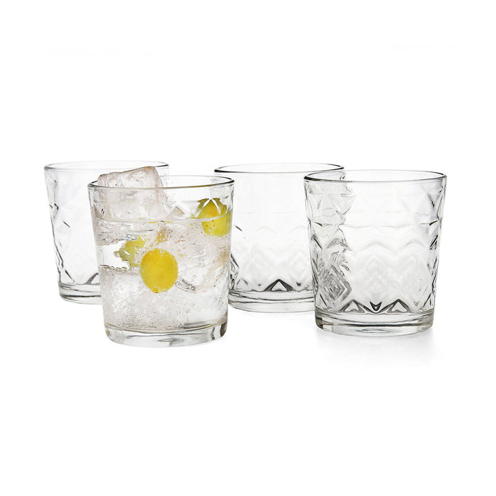 Quid Set de 6 Vasos Bajos Rombos 26 cL
