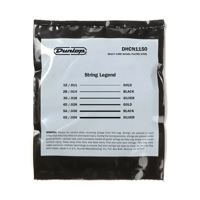 Dunlop Juego de Cuerdas Eléctrica Heavy Core 11-50 Nickel Dunlop Juego de Cuerdas Eléctrica Heavy Core 11-50 Nickel
