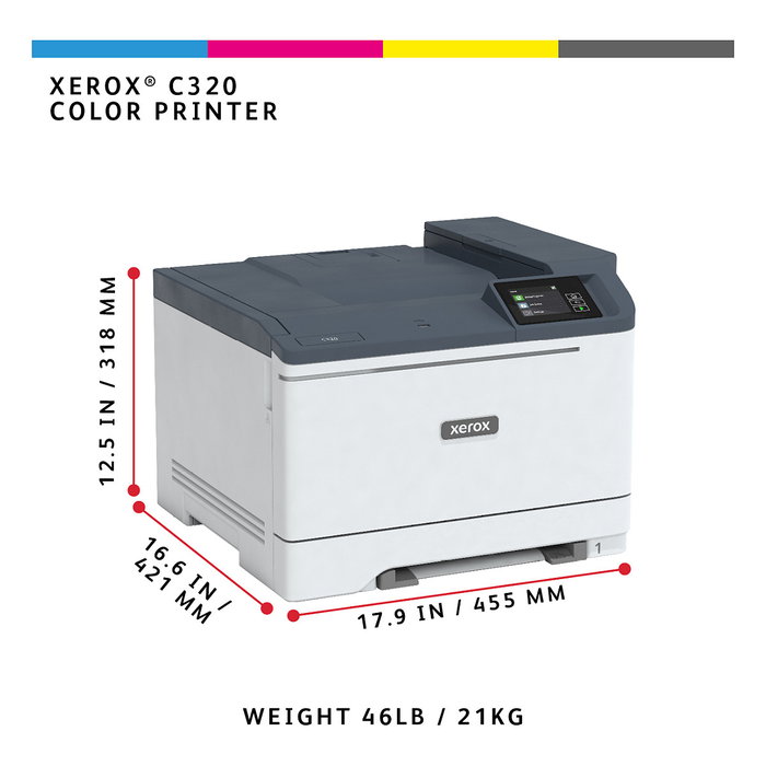 Xerox C320V_DNI Impresora Láser Color A4 con Wi-Fi y Dúplex Automático