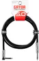 CABLEWORKS Cable Instrumento 1,5 m Jack Mono Recto/Angulado Negro