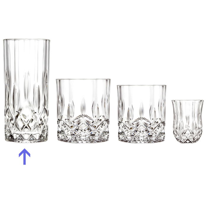 Rcr Cristalleria IT Vaso Alto Opera 350 Ml Altura 150 Mm (6 Unidades) Vidrio Eco-crystal Luxion