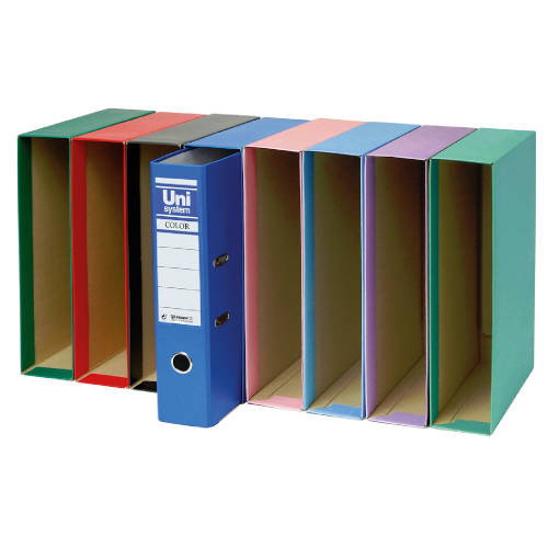 Unisystem Cajetín Para Archivador Palanca 65 mm Folio Rosa Unisystem Cajetín Para Archivador Palanca 65 mm Folio Rosa