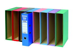 Caja Para Archivador Unisystem Fº 86Mm Rosa (Set de 12)