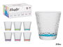 Vivalto Vaso Vidrio Lagrima Transparente Color 310 ml 9x9x9 cm (Set de 36)