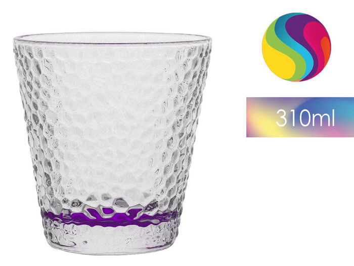 Vivalto Vaso Vidrio Lagrima Transparente Color 310 ml 9x9x9 cm (Set de 36)